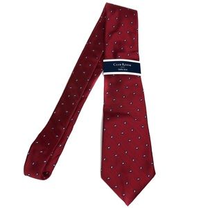 Club Room Woolsey Pine Paisley 100% Silk Tie OS